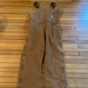 Womens Carhartt Insulated Bibs/Overalls Size 18/32 (XL Regular)